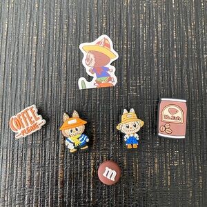 Labubu Shoe croc Charms Set